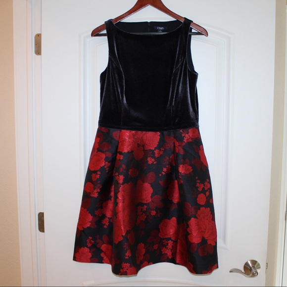 Chaps velvet and satin cocktail dress (NWT) - Picture 3 of 13
